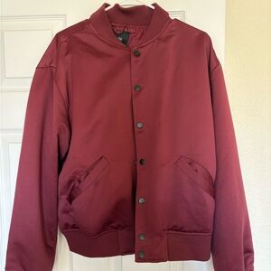 Fashion Nova Maroon Bomber Jacket